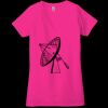 Ladies' Jersey Short-Sleeve Deep V-Neck T-Shirt Thumbnail