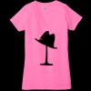 Ladies' Jersey Short-Sleeve Deep V-Neck T-Shirt Thumbnail
