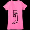 Ladies' Jersey Short-Sleeve Deep V-Neck T-Shirt Thumbnail