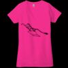 Ladies' Jersey Short-Sleeve Deep V-Neck T-Shirt Thumbnail