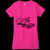 Ladies' Jersey Short-Sleeve Deep V-Neck T-Shirt Thumbnail