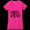 Ladies' Jersey Short-Sleeve Deep V-Neck T-Shirt Thumbnail