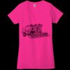 Ladies' Jersey Short-Sleeve Deep V-Neck T-Shirt Thumbnail