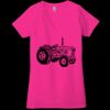 Ladies' Jersey Short-Sleeve Deep V-Neck T-Shirt Thumbnail