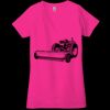 Ladies' Jersey Short-Sleeve Deep V-Neck T-Shirt Thumbnail