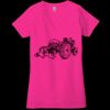 Ladies' Jersey Short-Sleeve Deep V-Neck T-Shirt Thumbnail