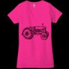 Ladies' Jersey Short-Sleeve Deep V-Neck T-Shirt Thumbnail