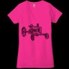 Ladies' Jersey Short-Sleeve Deep V-Neck T-Shirt Thumbnail