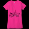 Ladies' Jersey Short-Sleeve Deep V-Neck T-Shirt Thumbnail