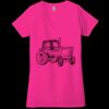 Ladies' Jersey Short-Sleeve Deep V-Neck T-Shirt Thumbnail