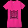 Ladies' Jersey Short-Sleeve Deep V-Neck T-Shirt Thumbnail