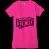 Ladies' Jersey Short-Sleeve Deep V-Neck T-Shirt Thumbnail