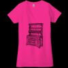 Ladies' Jersey Short-Sleeve Deep V-Neck T-Shirt Thumbnail