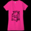 Ladies' Jersey Short-Sleeve Deep V-Neck T-Shirt Thumbnail