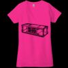 Ladies' Jersey Short-Sleeve Deep V-Neck T-Shirt Thumbnail