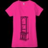 Ladies' Jersey Short-Sleeve Deep V-Neck T-Shirt Thumbnail