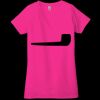 Ladies' Jersey Short-Sleeve Deep V-Neck T-Shirt Thumbnail