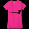 Ladies' Jersey Short-Sleeve Deep V-Neck T-Shirt Thumbnail