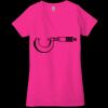 Ladies' Jersey Short-Sleeve Deep V-Neck T-Shirt Thumbnail