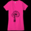 Ladies' Jersey Short-Sleeve Deep V-Neck T-Shirt Thumbnail