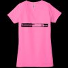 Ladies' Jersey Short-Sleeve Deep V-Neck T-Shirt Thumbnail