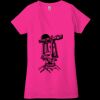 Ladies' Jersey Short-Sleeve Deep V-Neck T-Shirt Thumbnail