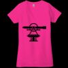 Ladies' Jersey Short-Sleeve Deep V-Neck T-Shirt Thumbnail