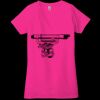 Ladies' Jersey Short-Sleeve Deep V-Neck T-Shirt Thumbnail