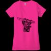 Ladies' Jersey Short-Sleeve Deep V-Neck T-Shirt Thumbnail