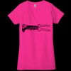 Ladies' Jersey Short-Sleeve Deep V-Neck T-Shirt Thumbnail