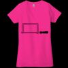 Ladies' Jersey Short-Sleeve Deep V-Neck T-Shirt Thumbnail