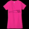 Ladies' Jersey Short-Sleeve Deep V-Neck T-Shirt Thumbnail