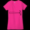 Ladies' Jersey Short-Sleeve Deep V-Neck T-Shirt Thumbnail