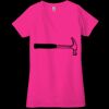 Ladies' Jersey Short-Sleeve Deep V-Neck T-Shirt Thumbnail