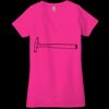 Ladies' Jersey Short-Sleeve Deep V-Neck T-Shirt Thumbnail