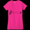 Ladies' Jersey Short-Sleeve Deep V-Neck T-Shirt Thumbnail