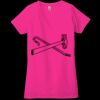 Ladies' Jersey Short-Sleeve Deep V-Neck T-Shirt Thumbnail