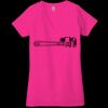 Ladies' Jersey Short-Sleeve Deep V-Neck T-Shirt Thumbnail