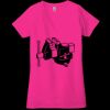 Ladies' Jersey Short-Sleeve Deep V-Neck T-Shirt Thumbnail