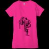 Ladies' Jersey Short-Sleeve Deep V-Neck T-Shirt Thumbnail