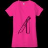 Ladies' Jersey Short-Sleeve Deep V-Neck T-Shirt Thumbnail