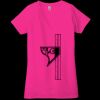 Ladies' Jersey Short-Sleeve Deep V-Neck T-Shirt Thumbnail