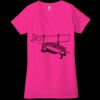 Ladies' Jersey Short-Sleeve Deep V-Neck T-Shirt Thumbnail