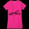 Ladies' Jersey Short-Sleeve Deep V-Neck T-Shirt Thumbnail