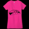 Ladies' Jersey Short-Sleeve Deep V-Neck T-Shirt Thumbnail