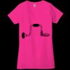 Ladies' Jersey Short-Sleeve Deep V-Neck T-Shirt Thumbnail