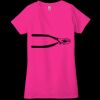 Ladies' Jersey Short-Sleeve Deep V-Neck T-Shirt Thumbnail