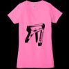 Ladies' Jersey Short-Sleeve Deep V-Neck T-Shirt Thumbnail