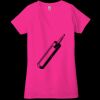 Ladies' Jersey Short-Sleeve Deep V-Neck T-Shirt Thumbnail