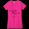 Ladies' Jersey Short-Sleeve Deep V-Neck T-Shirt Thumbnail